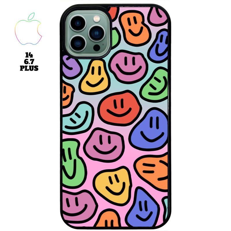 Smily Face Apple iPhone Case Apple iPhone 14 6.7 Plus Phone Case Phone Case Cover