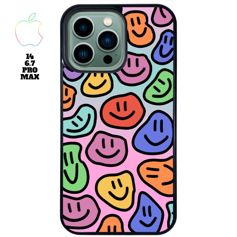 Smily Face Apple iPhone Case Apple iPhone 14 6.7 Pro Max Phone Case Phone Case Cover