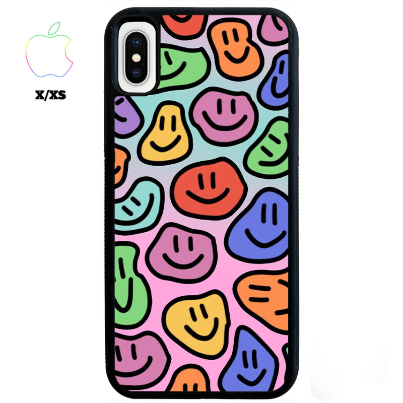 Smily Face Apple iPhone Case Apple iPhone X XS Phone Case Phone Case Cover