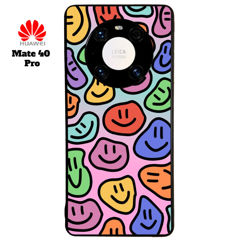 Smily Face Phone Case Huawei Mate 40 Pro Phone Case Cover Image
