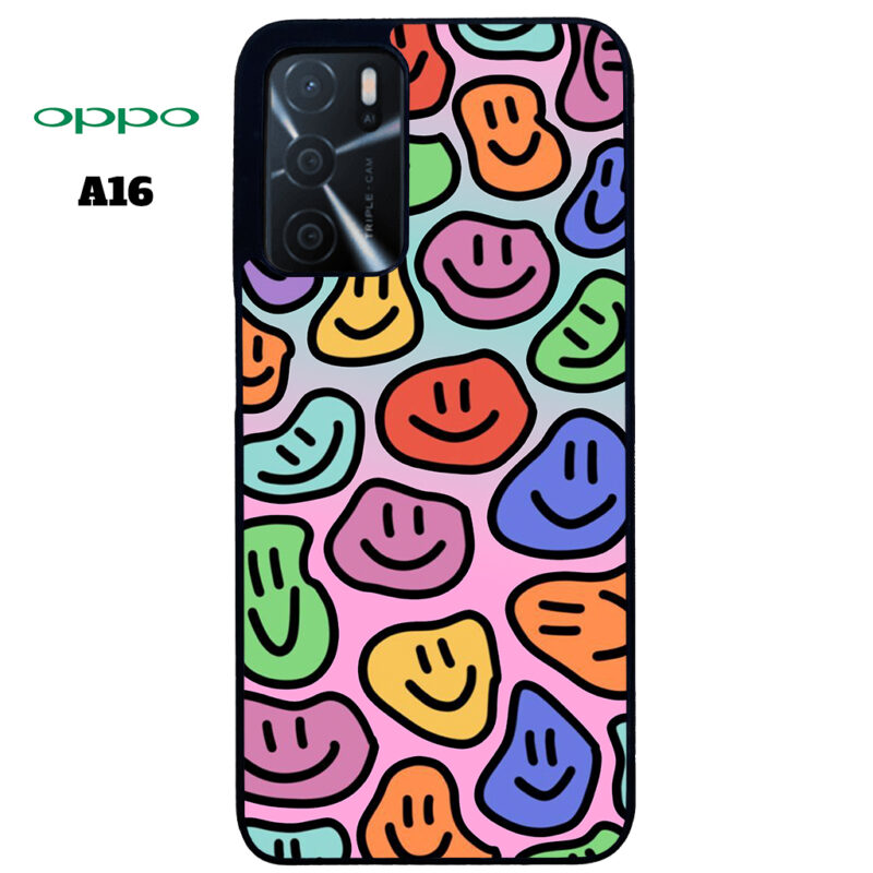 Smily Face Phone Case Oppo A16 Phone Case Cover
