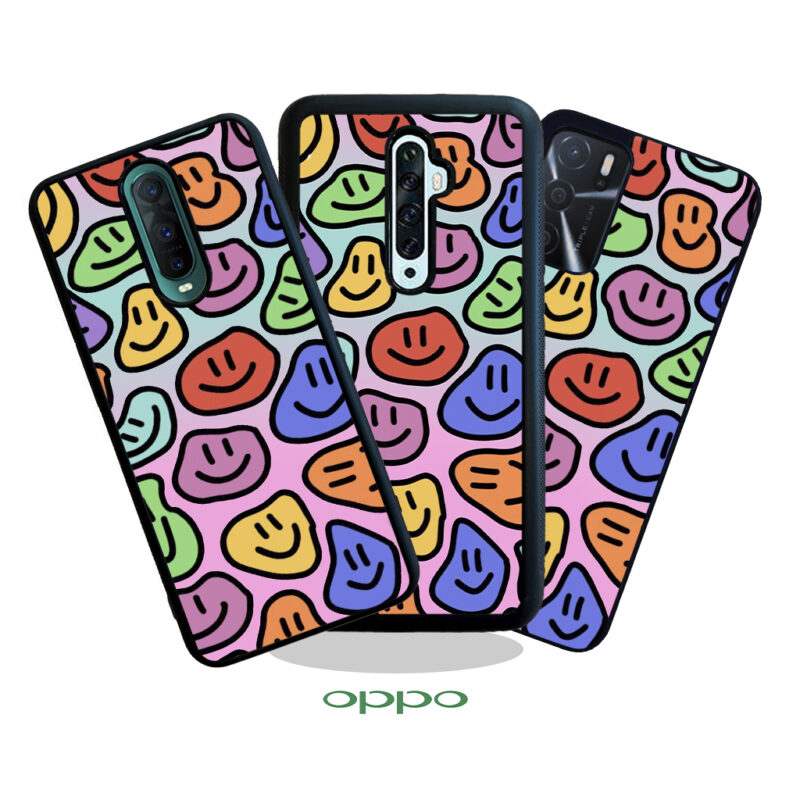 Smily Face Phone Case Oppo Phone Case Cover Product Hero Shot