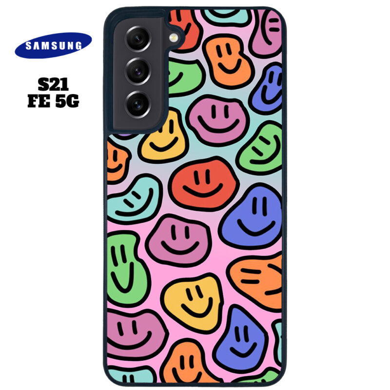 Smily Face Phone Case Samsung Galaxy S21 FE 5G Phone Case Cover